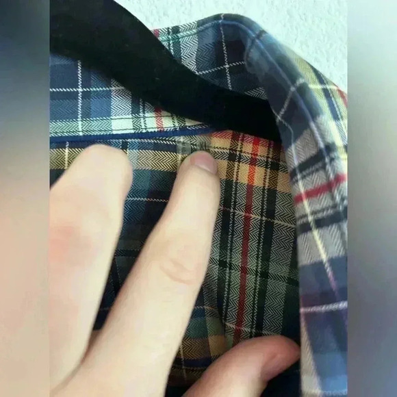 BUGATCHI Check Plaid Colorful Cotton Long Sleeve Button Down Shirt XL - Picture 8 of 8